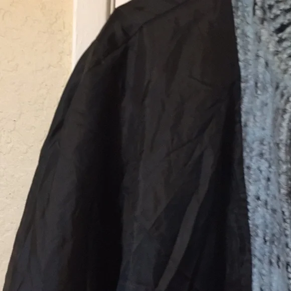 Women light blue and black ponchos one size - Picture 6 of 7